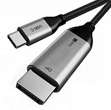 CABLETIME καλώδιο USB-C σε DisplayPort CT-CMDP2, 4K/30Hz, 1.2m, μαύρο CT-CMDP2-S1.2S