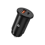 XO CC38 CAR CHARGER 12V  20W, USB-A, USB-C, QC 3.0, PD, 3A, black