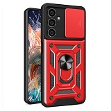 Bodycell Armor Slide Cover Case Samsung S23 FE Red