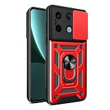 Bodycell Armor Slide Cover Case Xiaomi Note 13 5G Red