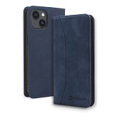 Bodycell Book Case Pu Leather iPhone 15  Blue