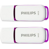 Philips Snow 2-Pack 64GB USB 2.0 Stick  (FM64FD70D/00) (PHIFM64FD70D-00)