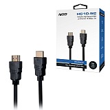 Καλώδιο High Speed HDMI με Ethernet 10.2Gbps, HDMI αρσ. - HDMI αρσ., 5m NOD HC10-5C