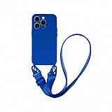 Apple iPhone 15 Testa Strap Silicone Design 2 Blue