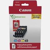 Canon  Inkjet CLI-526 CMYK Value Pack (4540B019) (CANCLI-526PMP)