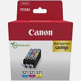 Canon  Inkjet CLI-521 CMY Multipack (2934B015) (CANCLI-521MP)