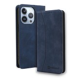 Bodycell Book Case Pu Leather iPhone 15 Pro  Blue