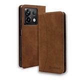 Bodycell Book Case Pu Leather Xiaomi Note 13 Pro 5G/Poco X6 5G Brown