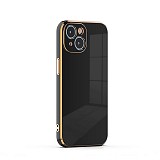 Bodycell Gold Plated Silicon iPhone 15  Black