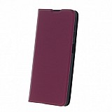 Samsung Galaxy A55 5G Testa Smart Soft Case Burgundy