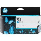 HP  Inkjet No.738 130-ML Cyan DesignJet (498N5A) (HP498N5A)