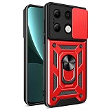 Bodycell Armor Slide Cover Case Xiaomi Note 13 4G Red