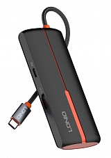 LDNIO docking station DS-25H, 5 θυρών, USB-C σύνδεση, 4K, 100W PD, μαύρο 6933138601723