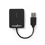 Nedis Card Reader USB 2.0  SD/microSD/MemoryStick (CRDRU2300BK) (NEDCRDRU2300BK)