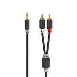 Nedis  3.5mm male - RCA male  0.5m (CABW22200AT05) (NEDCABW22200AT05)