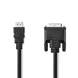 Nedis HDMI? Cable DVI-D 24+1-Pin Male 2.00 m (CCGB34800BK20) (NEDCCGB34800BK20)