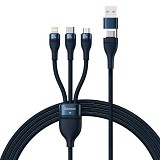 Baseus Flash Series II Braided USB to Type-C / micro USB / Lightning Cable  1.2m (CASS030103) (BASCASS030103)