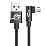 Baseus Mvp Elbow Cable USB To Micro USB 2a 1m - Black (CAMMVP-B01) (BASCAMMVP-B01)