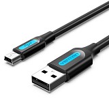 VENTION USB 2.0 A Male to Mini-B Male Cable 3M Black PVC Type (COMBI) (VENCOMBI)