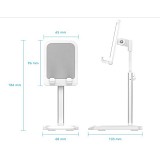 VENTION Height Adjustable Desktop Smartphone Stand White Aluminum Alloy Type (KCQW0) (VENKCQW0)