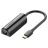 VENTION Type-C to Ethernet Adapter 0.15M Black (CFABB) (VENCFABB)