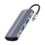 Gembird USB-C Docking Station  HDMI 4K PD  (A-CM-COMBO8-02) (GEMA-CM-COMBO8-02)