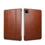 iCarer RID 720 iPad Pro 11" 2020/2021 Genuine Leather Case Brown