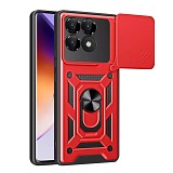 Bodycell Armor Slide Cover Case Xiaomi Poco F6 Pro 5G Red