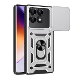 Bodycell Armor Slide Cover Case Xiaomi Poco F6 Pro 5G Silver