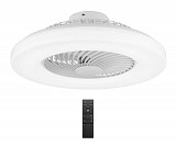 POWERTECH smart ανεμιστήρας οροφής HLL-0172 με LED φως, 36W, Φ55x20cm, λευκός HLL-0172