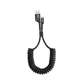 Baseus Fish Eye Spiral USB 2.0 Cable USB-C male - USB-A male  1m (CATSR-01) (BASCATSR01)