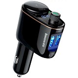 Baseus Car Bluetooth Transmitter MP3 Player S-06 Black (CCHC000001) (BASCCHC000001)