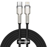 Baseus USB-C cable for Lightning Cafule, PD, 20W, 2m (black) (CATLJK-B01) (BASCATLJK-B01)