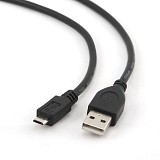 Gembird USB 2.0 Cable USB-A male - micro USB-B male 1.8m (CCP-MUSB2-AMBM-6) (GEMCCP-MUSB2-AMBM-6)