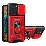 Bodycell Armor Slide Cover Case iPhone 16 Pro  Red