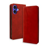 Bodycell Book Case Pu Leather iPhone 16 Plus Red