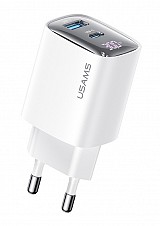 USAMS   US-CC229, USB & USB-C, 30W, GaN,  CC229TC02