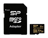 SILICON POWER   microSDHC High Endurance, 32GB, Class 10 UHS-I U3 A1 V30 SP032GBSTHDV3V1HSP