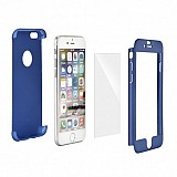 Apple iPhone 8 Plus/iPhone 7 Plus 360Full Body Case+Tempered Glass Pink Blue