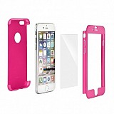 Apple iPhone 8 Plus/iPhone 7 Plus 360Full Body Case+Tempered Glass Pink