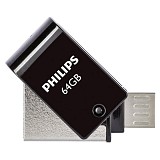 Philips 2-in-1 64GB USB 2.0 Stick   micro USB-B  (PHUSB64G2IN1OTGG) (PHIPHUSB64G2IN1OTGG)