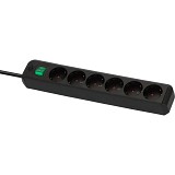 Brennenstuhl Eco-Line   6      1,5m/ H05VV-F/ 3G1,5 Black (1159500015) (BNN1159500015)