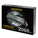 ADATA SSD M.2 NVMe PCI-E GEN4 2 TB LEGEND 860 SLEG-860-2000GCS, M.2 2280, NVMe PCI-E GEN4x4, READ 6000MB/s, WRITE 5000MB/s, 5YW.