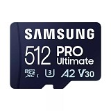 Samsung Pro Ultimate microSDXC 512GB Class 10 U3 V30 A2 UHS-I with USB Adapter (MB-MY512SB/WW) (SAMMB-MY512SB-WW)