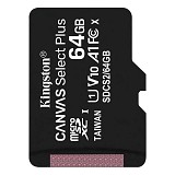 Kingston Canvas Select Plus flash memory card 64 GB microSDXC UHS I (SDCS2/64GBSP) (KINSDCS2-64GBSP)