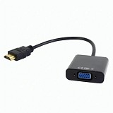 Gembird Μετατροπέας HDMI male σε 3.5mm / VGA female (A-HDMI-VGA-03) (GEMA-HDMI-VGA-03)