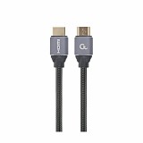 Gembird HDMI 1.4 Braided Cable HDMI male - HDMI male 2m Μαύρο (CCBP-HDMI-2M) (GEMCCBP-HDMI-2M)