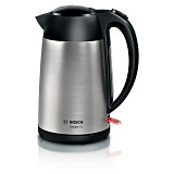 Bosch TWK3P420 electric kettle 1.7 L 2400 W Black, Stainless steel (TWK3P420) (BSHTWK3P420)