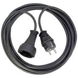 Brennenstuhl Quality plastic extension cable 5m black H05VV-F 3G1,5 (1165440) (BNN1165440)