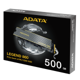 ADATA SSD M.2 NVMe PCI-E GEN4 500GB LEGEND 860 SLEG-860-500GCS, M.2 2280, NVMe PCI-E GEN4x4, READ 5000MB/s, WRITE 3500MB/s, 5YW.